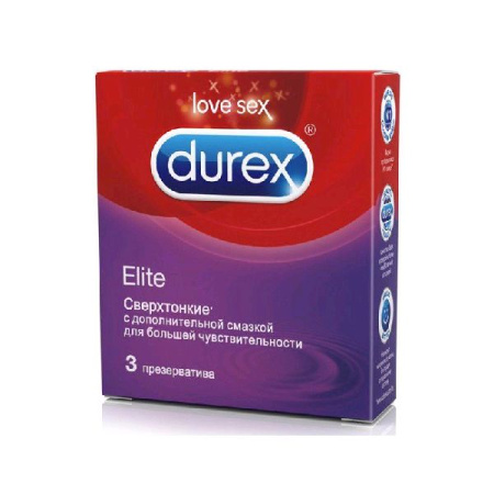 Презервативы Дюрекс № 3 Элит сверхтонкие