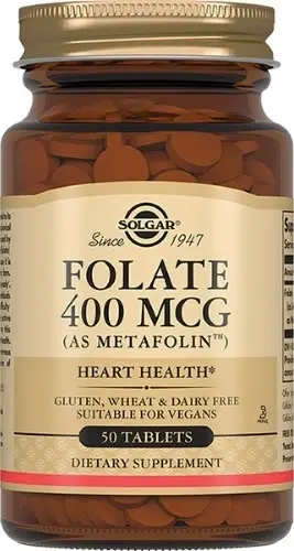 Солгар Фолат 400 мкг Метафолин табл. 250 мг № 50 БАД