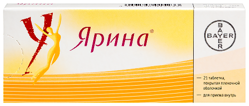 Ярина табл. п.п.о. 3+ 0.03 мг № 21