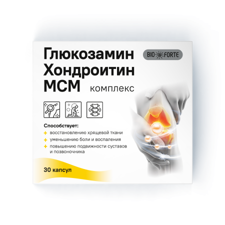 Глюкозамин Хондроитин МСМ капс. 0.67 г № 30 БАД