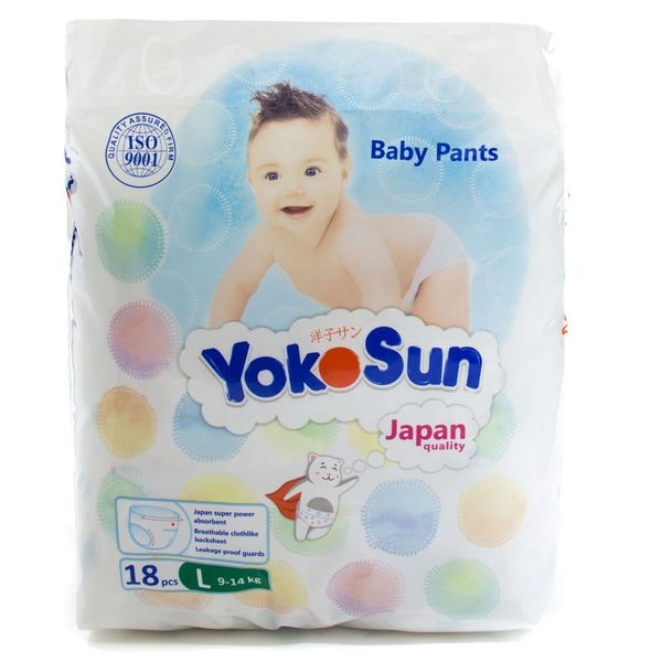 Подгузники-Трусики ЙокоСан L 9-14 кг № 18