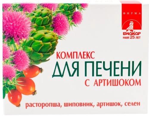 Комплекс для печени Биокор с артишоком табл. 0.5 №60 БАД