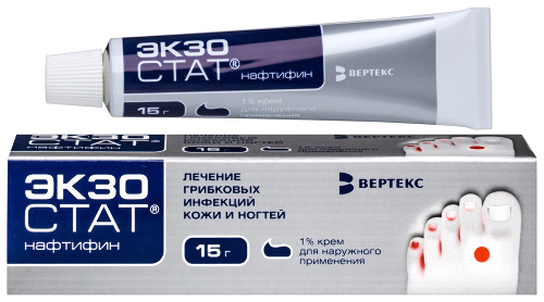 Экзостат крем для нар. прим. 1% 15 г