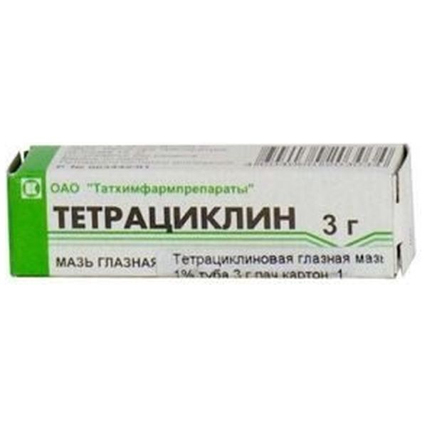 Тетрациклин мазь глазн. 1 % 3 г