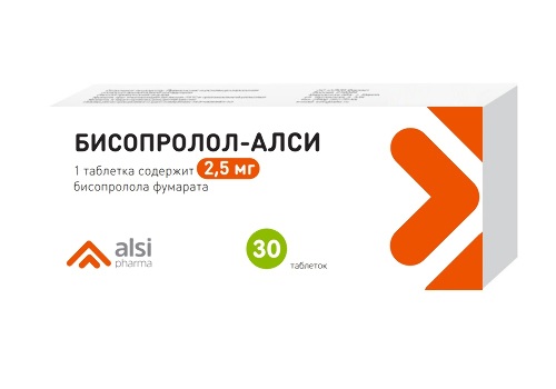 Бисопролол-АЛСИ табл. 2.5 мг № 30