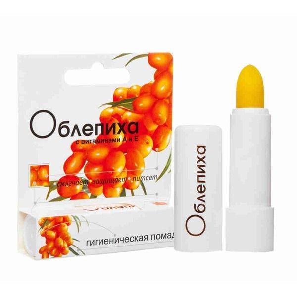 Помада гигиеническая Облепиха с вит. А и Е 2.8 г