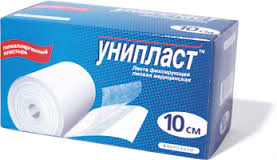 Лейкопластырь 10х500 см Унипласт фиксирующий неткан. основа