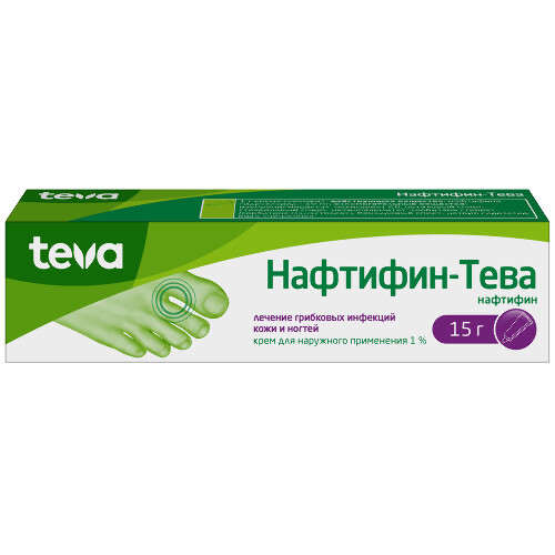 Нафтифин-Тева крем для нар. прим. 1 % 15 г