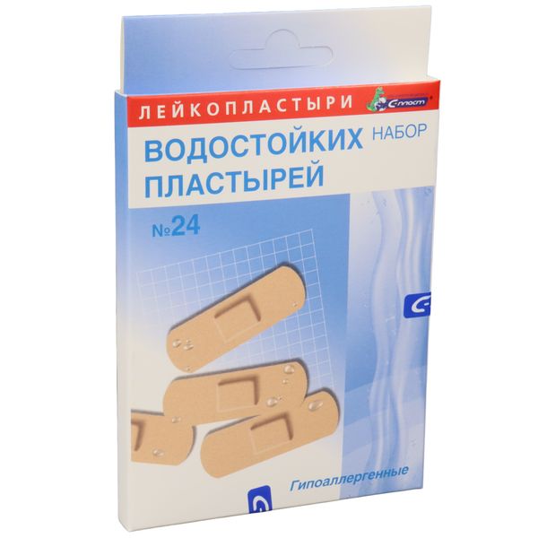 Лейкопластырь набор Водостойких пластырей № 24