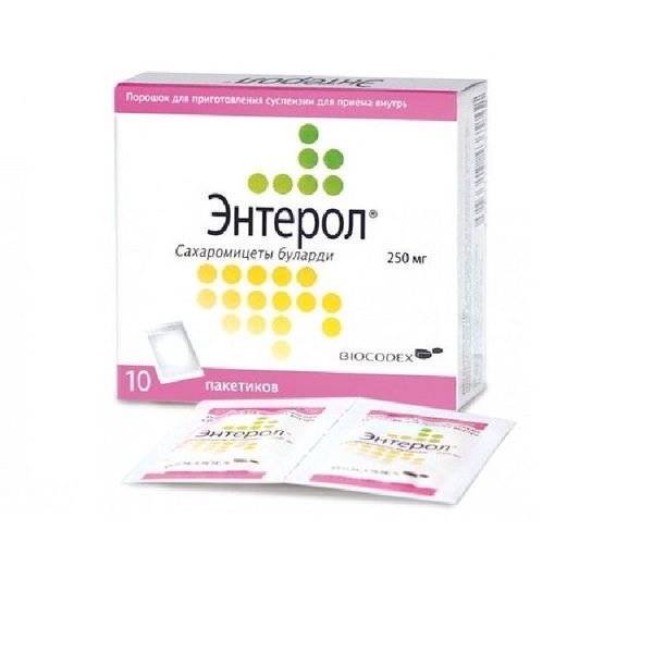 Энтерол пор. для приг. сусп д/приема внутрь  250 мг № 10