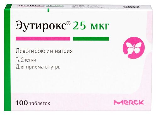 Эутирокс табл. 25 мкг № 100