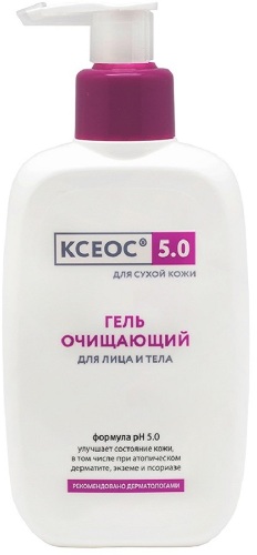 Гель для лица и тела Ксеос 5.0 очищающий для сухой кожи 250 мл 