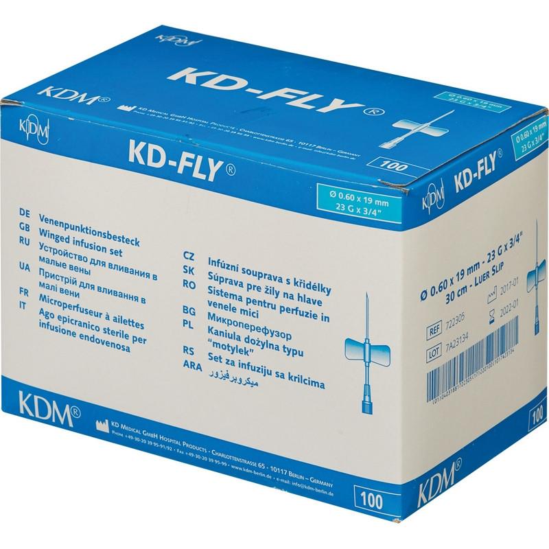 Устройство для вливания в малые вены  G23 0.6х19 мм №100