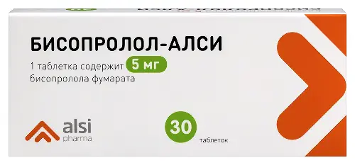 Бисопролол-АЛСИ табл. 5 мг № 30