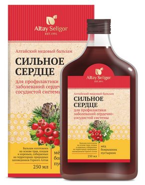Диет. Бальзам Алтайский медовый Сильное сердце 250 мл