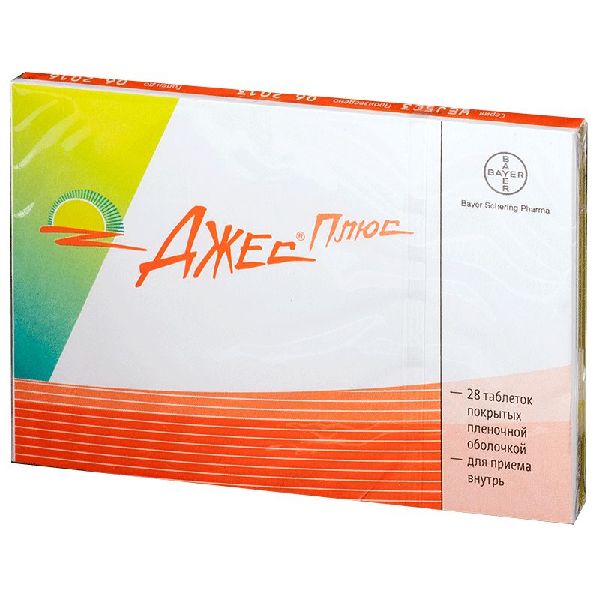 Джес Плюс набор табл. п.п.о. 3 мг+0.02 мг+0.451 мг и 0.451 мг № 28