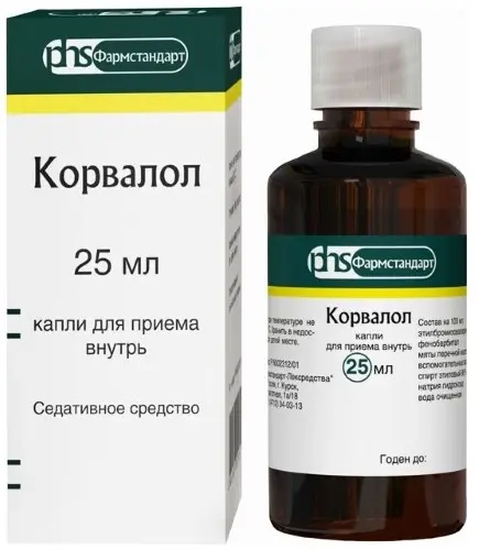 Корвалол капли для приема внутрь 25 мл ин/уп.