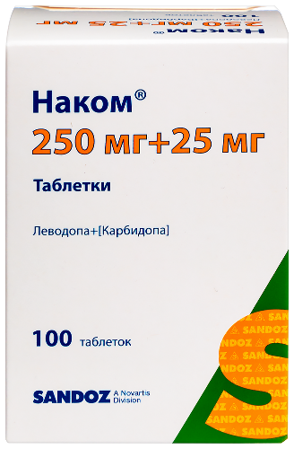 Наком табл. 250 мг+25 мг № 100