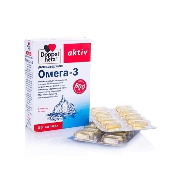 Доппельгерц Актив Омега-3 капс. 1186 мг № 30 БАД