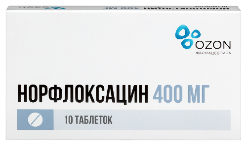 Норфлоксацин табл. п.п.о. 400 мг № 10