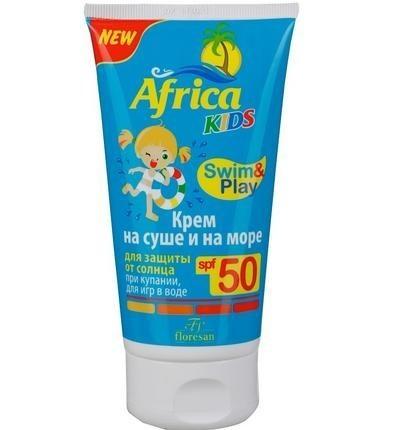 Африка Кидс крем солнцезащитный на суше и на море SPF 50 150 мл 
