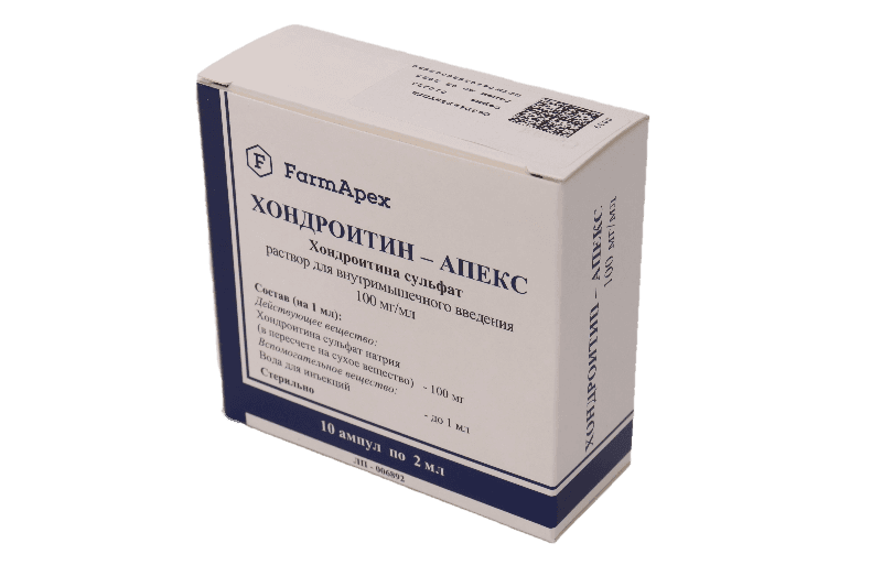 Хондроитин-Апекс р-р в/м введ. 100 мг/мл 2 мл № 10