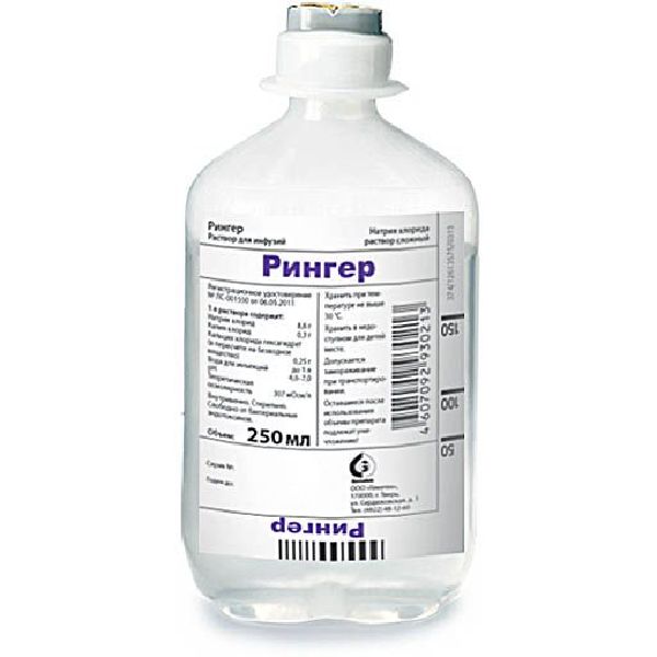 Рингер р-р для инф. 250 мл № 10