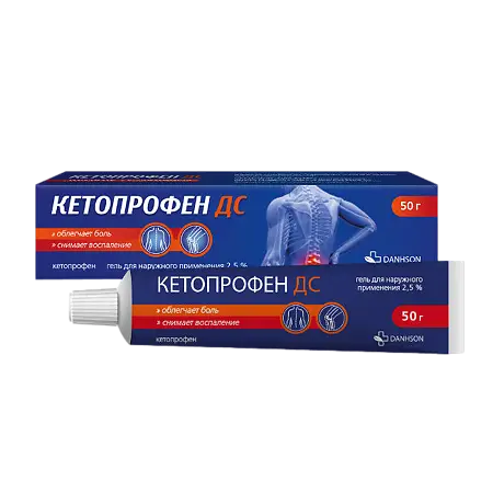 Кетопрофен гель для нар. прим. 2.5 % 50 г