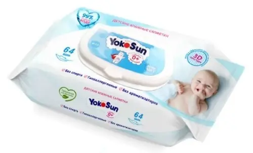 Салфетки влажные детские ЙокоСан № 64