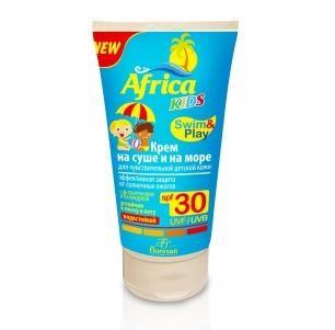 Африка Кидс крем солнцезащитный на суше и на море SPF 30 150 мл д/чувст. кожи