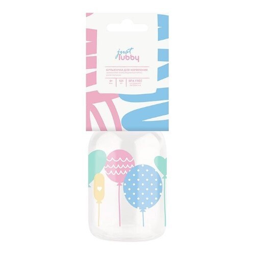 Бутылочка Лабби Джуст с молочной соской 125 мл 0+  16402