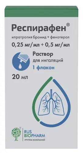Респирафен р-р для инг. 0.25 мг/мл+0.5 мг/мл 20 мл