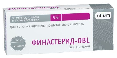 Финастерид-OBL табл. п.п.о. 5 мг № 30