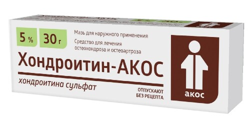 Хондроитин-Акос мазь для нар. прим. 5 % 30 г