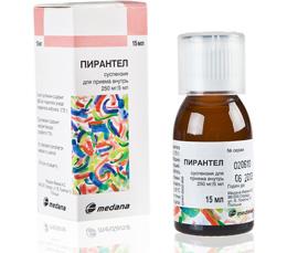 Пирантел сусп. для приема внутрь 250 мг/5 мл 15 мл