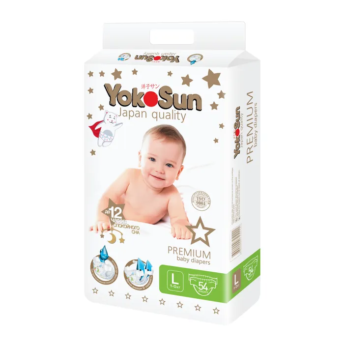 Подгузники ЙокоСан премиум L 9-13 кг № 54