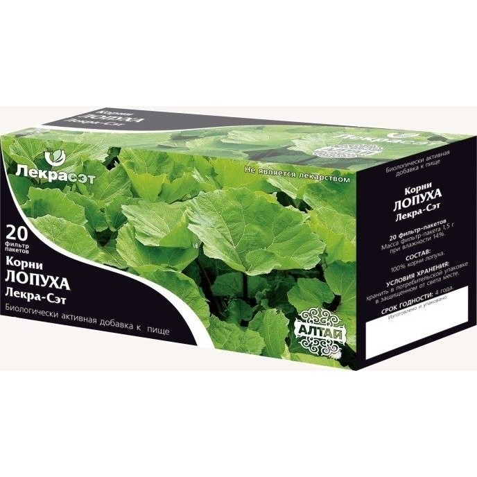 Лопуха корни Лекра- Сэт ф/п 1,5 г №20 БАД