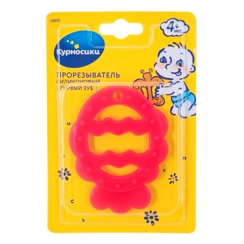 Прорезыватель Курносики силик. Первый зуб 4+ 23072