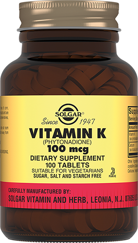Солгар Витамин К1 100 мкг табл. 310 мг № 100 БАД