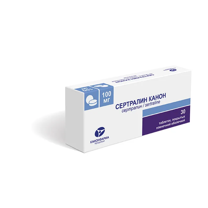 Сертралин Канон табл. п.п.о. 100 мг № 30