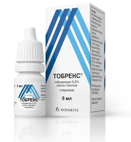 Тобрекс капли глазн. 0.3 % 5 мл