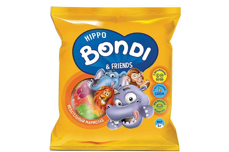 Мармелад Бегемотик Бонди и друзья жевательный 70 г