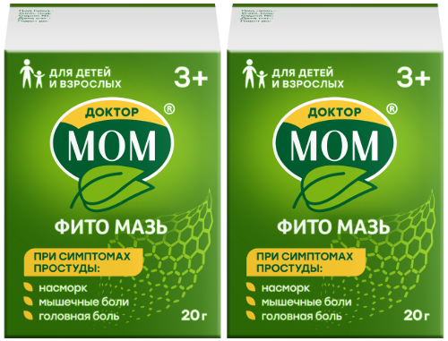 Доктор Мом Фито мазь для нар. прим. 20 г Доктор Мом Фито мазь для нар. прим. 20 г