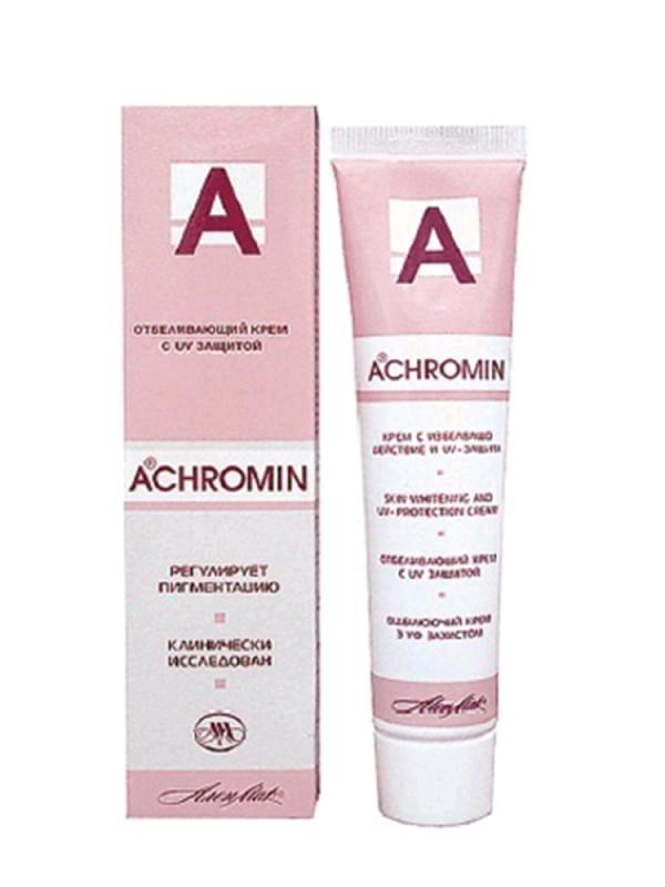 Крем для лица Ахромин с УФ-фильтрами отбеливающий для любого типа кожи 45 мл