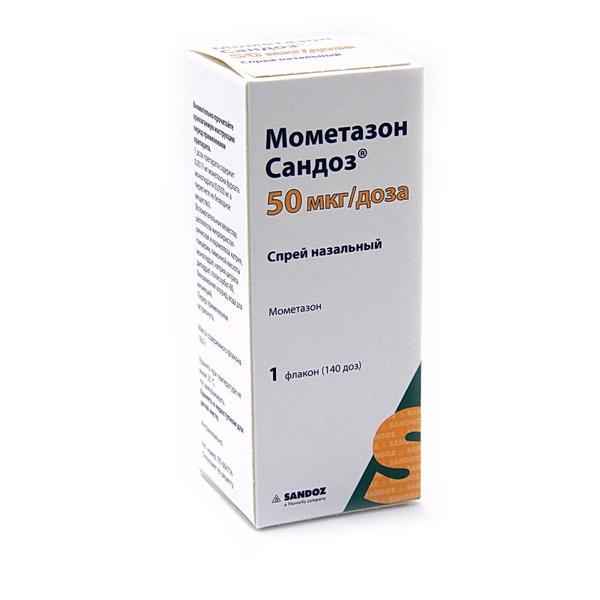 Мометазон Сандоз спрей наз. 50 мкг/доза 18г 140 доз 
