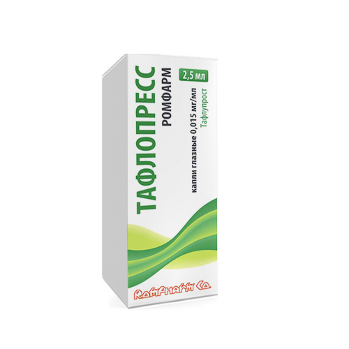 Тафлопресс Ромфарм капли глазн. 0.015 мг/мл 2.5 мл 