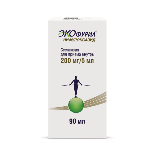 Экофурил сусп. для приема внутрь 200 мг/5 мл 90 мл