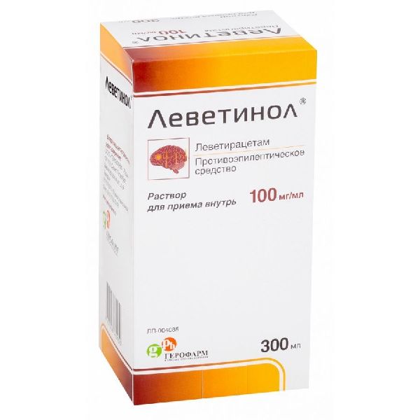 Леветинол р-р для приема внутрь 100 мг/мл 300 мл