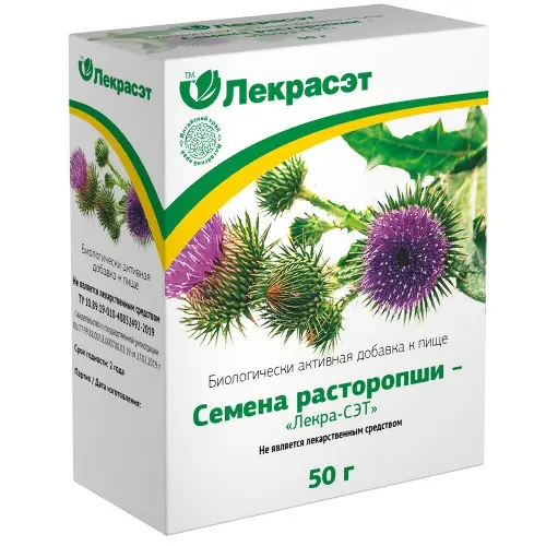 Расторопши семена Лекра-СЭТ 50 г БАД