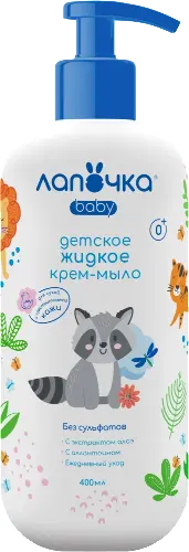 Крем-мыло жидкое детское Лапочка 400 мл  0+ 6501
